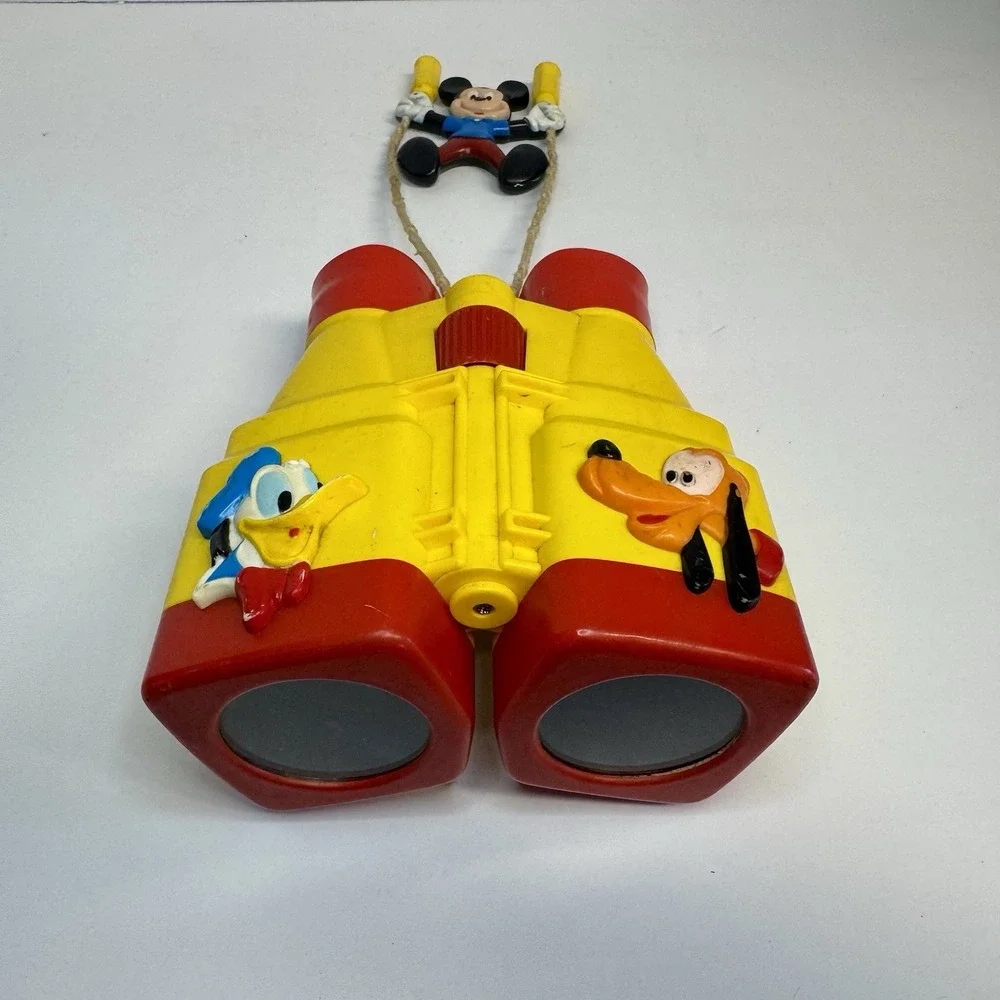 Vintage Walt Disney Mickey Mouse Binoculars Donald Duck Pluto Child Size